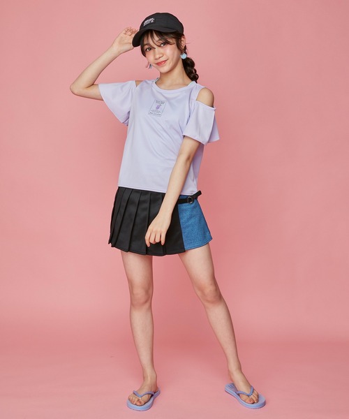 JENNI love（ジェニィラブ）の「クリームソーダ柄ビーチサンダル（サンダル・キッズ・ラベンダー/ブラック・20cm/21cm/22cm/23cm/24cm）」の10枚目の写真