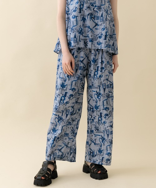 CLOCHE（クロシェ）の「cloche 街柄綿パンツ（その他パンツ・レディース・ホワイト/カーキ/ブルー・FREE）」の17枚目の写真