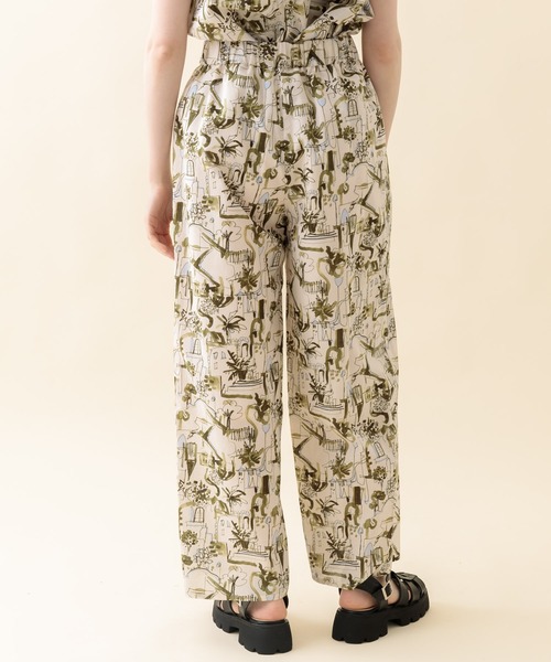 CLOCHE（クロシェ）の「cloche 街柄綿パンツ（その他パンツ・レディース・ホワイト/カーキ/ブルー・FREE）」の4枚目の写真