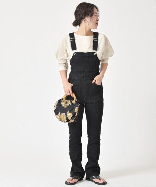 U by SPICK&SPAN(ユーバイスピックアンドスパン)の「U-ginalタイトデニムオールインワン◆(ワンピース・レディース・ブラック・36/38/34)」の2枚目の写真