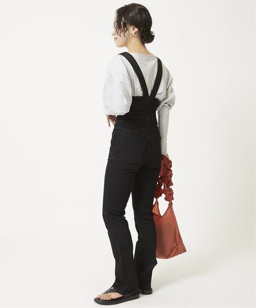 U by SPICK&SPAN(ユーバイスピックアンドスパン)の「U-ginalタイトデニムオールインワン◆(ワンピース・レディース・ブラック・36/38/34)」の6枚目の写真