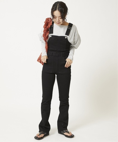 U by SPICK&SPAN(ユーバイスピックアンドスパン)の「U-ginalタイトデニムオールインワン◆(ワンピース・レディース・ブラック・36/38/34)」の8枚目の写真