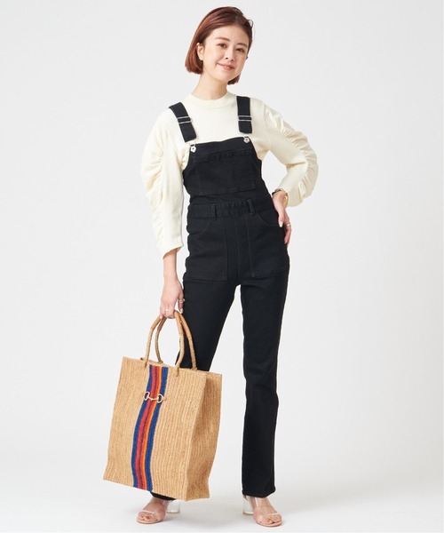 U by SPICK&SPAN(ユーバイスピックアンドスパン)の「U-ginalタイトデニムオールインワン◆(ワンピース・レディース・ブラック・36/38/34)」の10枚目の写真