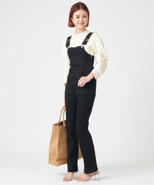 U by SPICK&SPAN(ユーバイスピックアンドスパン)の「U-ginalタイトデニムオールインワン◆(ワンピース・レディース・ブラック・36/38/34)」の9枚目の写真