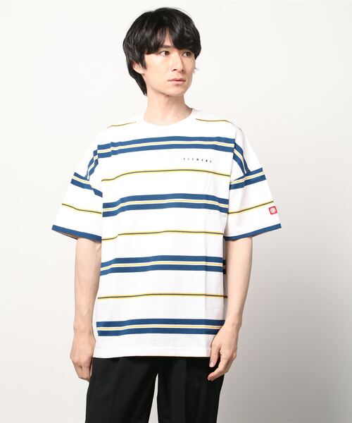 ELEMENT(エレメント)の「ELEMENT メンズ TAGSTEN BORDER SS Tシャツ 【2022年夏モデル】/エレメント半袖Tシャツ(Tシャツ/カットソー・メンズ・ブラック/ホワイト/グリーン・MEDIUM/X-LARGE/LARGE)」の2枚目の写真