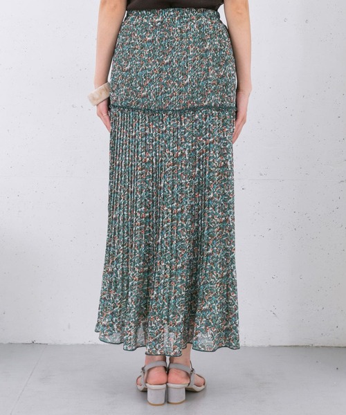 KBF(ケイビーエフ)の「プリーツmixスカート(スカート・レディース・ブラック/アイボリー/グリーン系その他/イエロー系その他・ONE)」の8枚目の写真