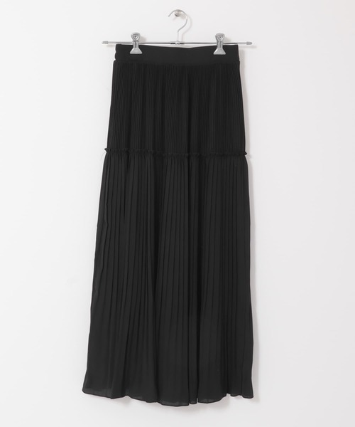 KBF(ケイビーエフ)の「プリーツmixスカート(スカート・レディース・ブラック/アイボリー/グリーン系その他/イエロー系その他・ONE)」の15枚目の写真
