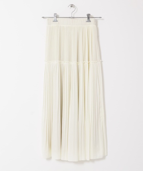 KBF(ケイビーエフ)の「プリーツmixスカート(スカート・レディース・ブラック/アイボリー/グリーン系その他/イエロー系その他・ONE)」の16枚目の写真