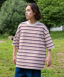 WEGO | WEGO/ヘビーウエイト レトロボーダーBIGT(Tシャツ/カットソー)