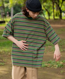 WEGO | WEGO/ヘビーウエイト レトロボーダーBIGT(Tシャツ/カットソー)