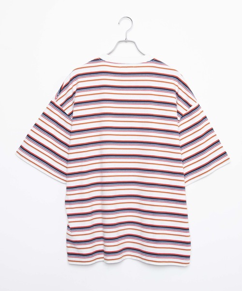 WEGO(ウィゴー)の「WEGO/ヘビーウエイト レトロボーダーBIGT(Tシャツ/カットソー・メンズ・ホワイト/ダークグリーン・LARGE/MEDIUM)」の18枚目の写真
