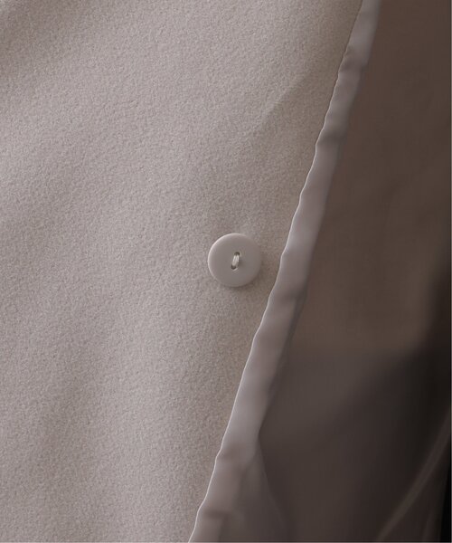 frames RAY CASSIN（フレームスレイカズン）の「ニットモッサライト ダブルテイラーミドルジャケット（テーラードジャケット・レディース・ブルー/ブラウン/キナリ・FREE）」の6枚目の写真