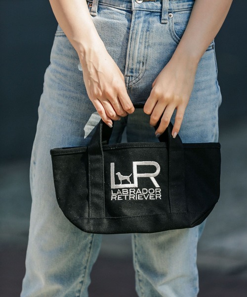 Labrador Retriever(ラブラドールリトリーバー)の「Labrador Retriever ミニBAG(トートバッグ)」|ブラック