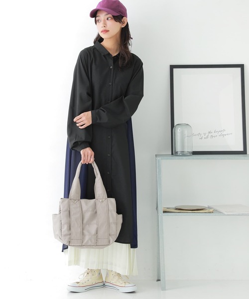 osharewalker（オシャレウォーカー）の「『ポリエステルツイルMサイズトートバッグ』（トートバッグ・レディース・ブラック/グレー/グレイッシュブルー/カーキ/レッド・FREE）」の15枚目の写真