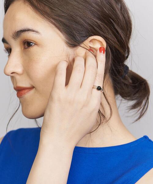 VELATTI(ヴェラッティ)の「【別注】<VELATTI>ブラック ストーン リング(リング・レディース・シルバー・FREE)」の6枚目の写真