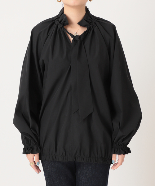 journal standard L'essage（ジャーナルスタンダードレサージュ）の「《追加予約》CPリボンブラウス（シャツ/ブラウス・レディース・ホワイト/ブラック/ブルー/グレー系その他・FREE）」の15枚目の写真