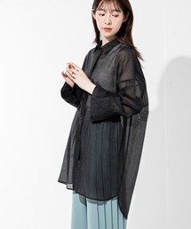 シアービッグシルエットブラウス