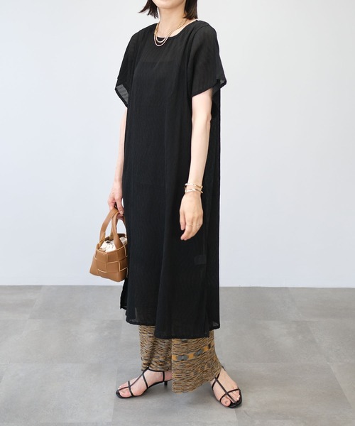 ＡＮＤＪ（アンドジェイ）の「段染めミックスカラーバックスリットフレアパンツ（その他パンツ・レディース・グリーン/ブラウン/ブルー・M）」の12枚目の写真