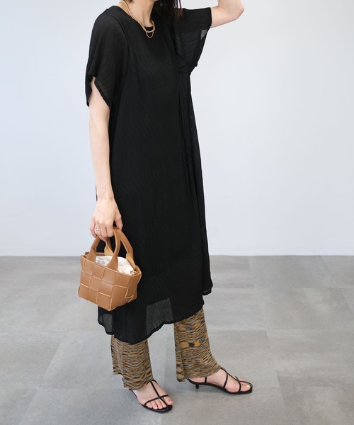 ＡＮＤＪ（アンドジェイ）の「段染めミックスカラーバックスリットフレアパンツ（その他パンツ・レディース・グリーン/ブラウン/ブルー・M）」の14枚目の写真