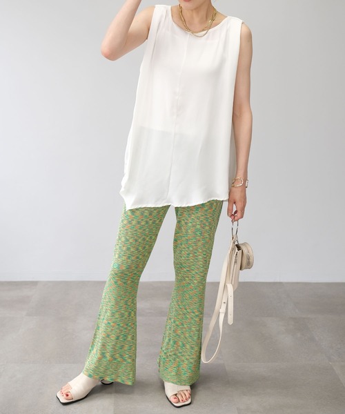 ＡＮＤＪ（アンドジェイ）の「段染めミックスカラーバックスリットフレアパンツ（その他パンツ・レディース・グリーン/ブラウン/ブルー・M）」の20枚目の写真