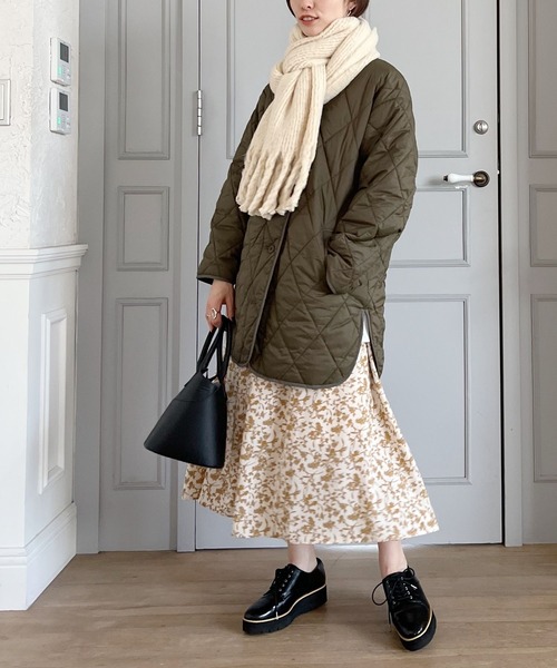 mysty woman（ミスティウーマン）の「ボアベスト×ブルゾン2P 156689（ブルゾン・レディース・ブラック/カーキ/アイボリー・FREE）」の5枚目の写真