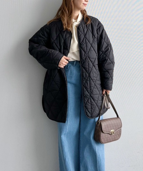 mysty woman（ミスティウーマン）の「ボアベスト×ブルゾン2P 156689（ブルゾン・レディース・ブラック/カーキ/アイボリー・FREE）」の21枚目の写真