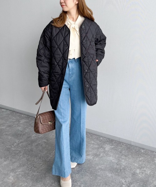 mysty woman（ミスティウーマン）の「ボアベスト×ブルゾン2P 156689（ブルゾン・レディース・ブラック/カーキ/アイボリー・FREE）」の22枚目の写真