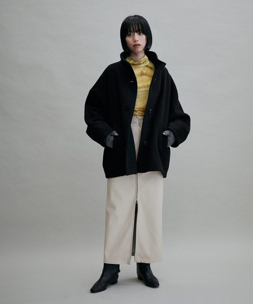 【WEB限定(一部店舗展開あり)】スタンドカラーミドルコート