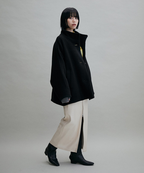 【WEB限定(一部店舗展開あり)】スタンドカラーミドルコート