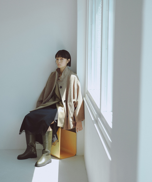 【WEB限定(一部店舗展開あり)】スタンドカラーミドルコート