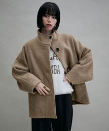 ADAM ET ROPE' | 【WEB限定】スタンドカラーミドルコート(その他アウター)