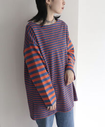 fredy emue | ボーダー切り替えプルオーバーTシャツ(Tシャツ/カットソー)