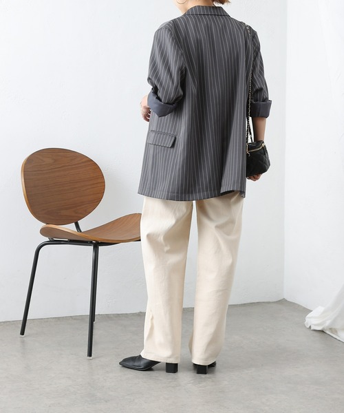 COLONY 2139（コロニートゥーワンスリーナイン）の「ピンストライプダブルブレストテーラードジャケット（テーラードジャケット・レディース・ネイビー/グレー・FREE）」の19枚目の写真