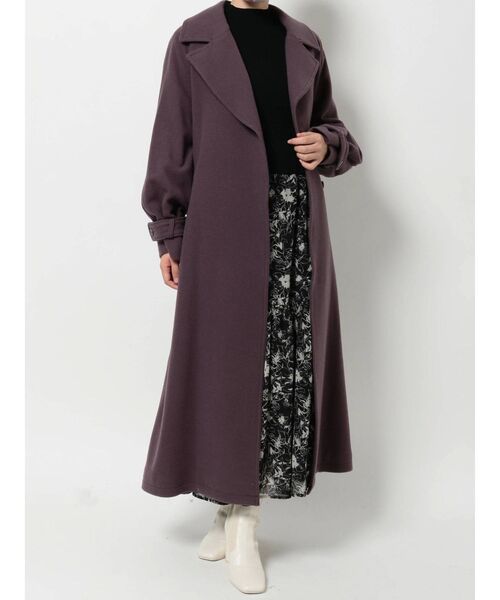 MERCURYDUO（マーキュリーデュオ）の「ウール2WAYケープ付ロングコート（その他アウター・レディース・ライトグレー/パープル・SMALL/MEDIUM）」の19枚目の写真