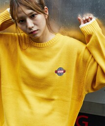 VISION STREET WEAR | 【22FW】【VISION STREET WEAR/ヴィジョンストリートウェア】 別注ジャガードロゴクルーネックニット/オーバーサイズ/ユニセックス(ニット/セーター)