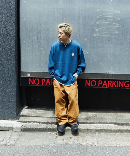 VISION STREET WEAR(ヴィジョンストリートウェア)の「【22FW】【VISION STREET WEAR/ヴィジョンストリートウェア】 別注ジャガードロゴクルーネックニット/オーバーサイズ/ユニセックス(ニット/セーター・メンズ・ブラック/オフホワイト/ブルー/グリーン/マスタード・MEDIUM/LARGE/X-LARGE)」の21枚目の写真