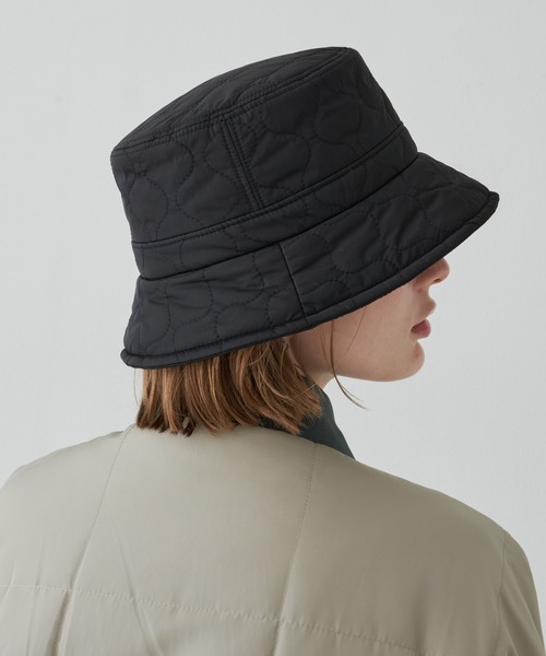 AIVER(アイバー)の「AIVER ナイロンキルティングバケットハット(ハット・メンズ・ネイビー/チャコールグレー/ブラック・FREE)」の7枚目の写真