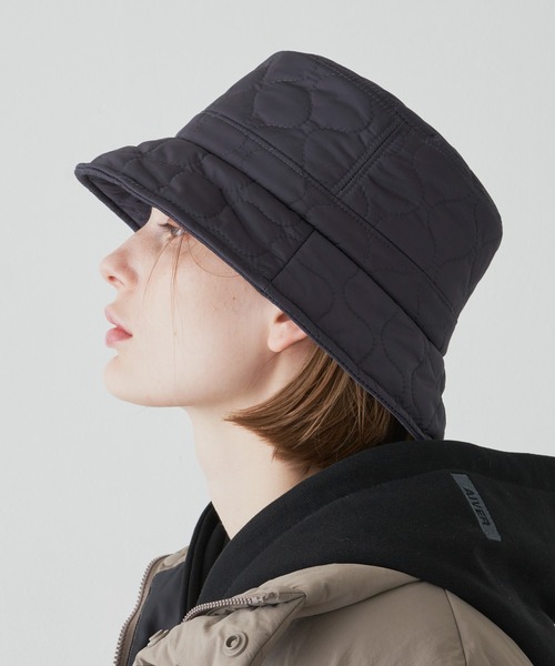 AIVER(アイバー)の「AIVER ナイロンキルティングバケットハット(ハット・メンズ・ネイビー/チャコールグレー/ブラック・FREE)」の11枚目の写真