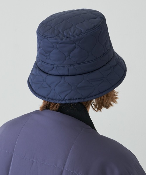 AIVER(アイバー)の「AIVER ナイロンキルティングバケットハット(ハット・メンズ・ネイビー/チャコールグレー/ブラック・FREE)」の16枚目の写真