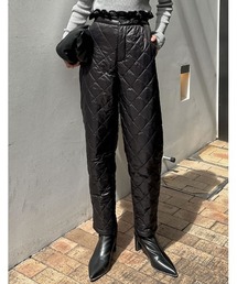 Re:EDIT | [2023-24 WINTER COLLECTION][低身長/高身長サイズ有]中綿キルティングテーパードパンツ(その他パンツ)