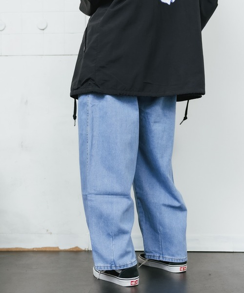ROOPTOKYO（ループトウキョウ）の「Used like Denim Pants / ユーズドライク バルーンシルエット ワイドデニムパンツ テーパード カーブパンツ（デニムパンツ・メンズ・ブルー/ブラック・L/XL/M/S）」の16枚目の写真