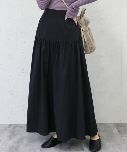 Per sist ence(パーシエンス)の「Per sist ence/ シャカシャカティアードスカート(スカート・レディース・ブラック/ピンク/オレンジ/アイボリー/グレイッシュベージュ/カーキ・FREE)」の1枚目の写真