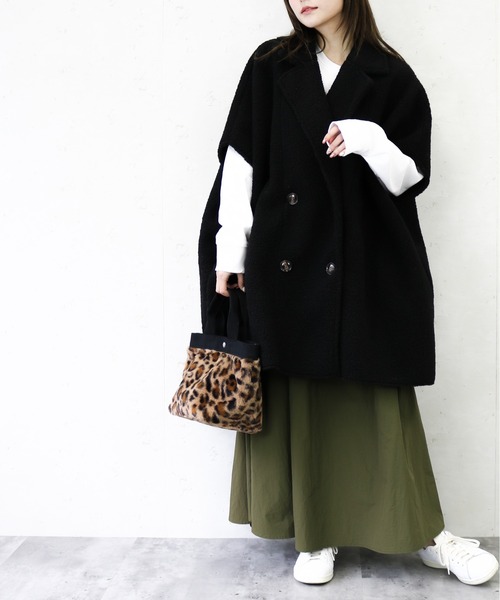 Per sist ence(パーシエンス)の「Per sist ence/ シャカシャカティアードスカート(スカート・レディース・ブラック/ピンク/オレンジ/アイボリー/グレイッシュベージュ/カーキ・FREE)」の14枚目の写真
