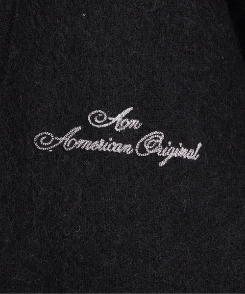 Schott(ショット)の「【WEB LIMITED】Schott/ショット PERFECTO MOHAIR CARDIGAN SWEATER/パーフェクトモヘアカーディガン(カーディガン/ボレロ・メンズ・チャコールグレー/ブラック・LARGE/X-LARGE)」の11枚目の写真