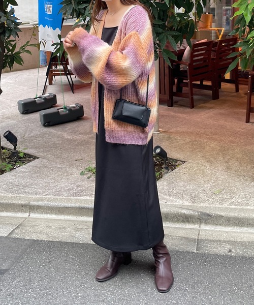 DISCOAT(ディスコート)の「【WEB限定】グラデーションブラッシングカーディガン(カーディガン/ボレロ・レディース・パープル/サックスブルー/オレンジ/ミント・FREE)」の20枚目の写真