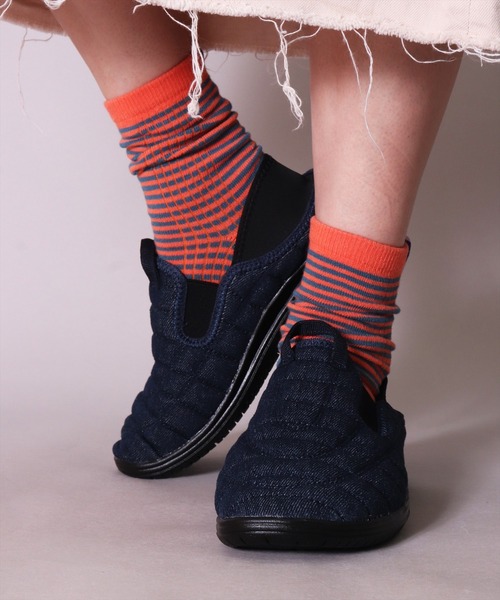 GERRY（ジェリー）の「(AC)【GERRY】【家族で履こうっ！】かかとが踏める キャンプ スリッポン（スリッポン・レディース・ブラック/カーキ/ネイビー系/ネイビー系1/オレンジ/ターメリック/ダークインディゴブルー/ブラック系・MEDIUM/LARGE/X-LARGE）」の5枚目の写真