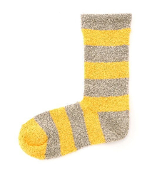 rasox(ラソックス)の「RASOX/ラソックス ソフトタッチ・パネルボーダー メンズ(ソックス/靴下・メンズ・グレー/ベージュ/ブラウン系その他3/パープル・L/M)」の11枚目の写真