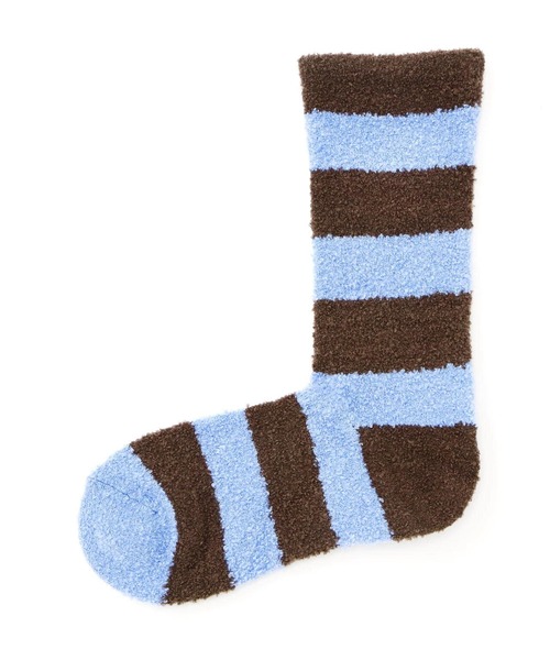 rasox(ラソックス)の「RASOX/ラソックス ソフトタッチ・パネルボーダー メンズ(ソックス/靴下・メンズ・グレー/ベージュ/ブラウン系その他3/パープル・L/M)」の9枚目の写真