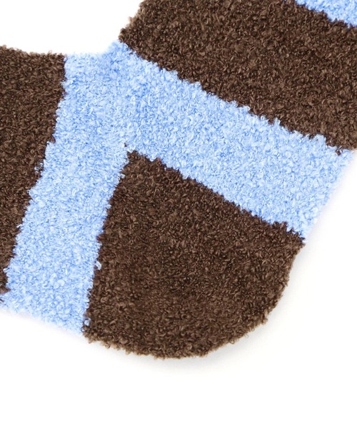 rasox(ラソックス)の「RASOX/ラソックス ソフトタッチ・パネルボーダー メンズ(ソックス/靴下・メンズ・グレー/ベージュ/ブラウン系その他3/パープル・L/M)」の8枚目の写真