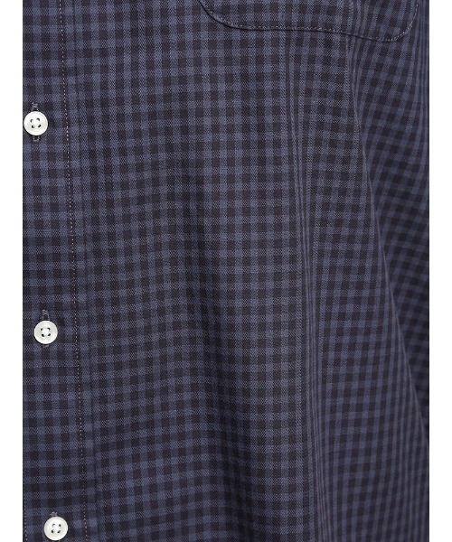 B&T CLUB(ビーティークラブ)の「ナチュラルストレッチ ボタンダウン 長袖 シャツ(シャツ/ブラウス・メンズ・ブルー/ライトブルー/ブラック/ホワイト×ブラック/ワイン/グリーン/レッド/ダークネイビー/ネイビー/ライトインディゴブルー/ストライプ/チェック/ネイビー×ホワイト/インディゴブルー/ダークグレー/ベージュ・X(2L)/X1(3L~4L)/X2(4L~5L)/X3(6L~7L)/X4(8L~9L))」の18枚目の写真
